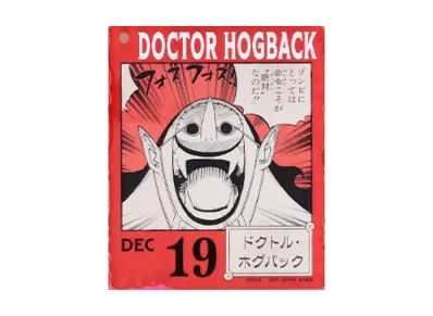 BANDAI "Ichiban Kuji" -ONE PIECE BASE SHOP Lottery 366DAYS OF BIRTHDAYS- Birth Month January-March Kon Colors Acrylic Block Charm Prize 12/19 Doctor Hogback