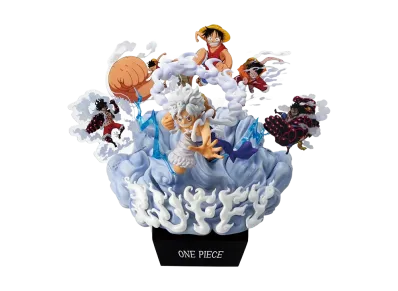 BANDAI "Ichiban Kuji" -One Piece MONKEY.D.LUFFY – Memories of Adventure and Voyage to the Future- D Prize Monkey D. Luffy Gear 5 ONDIMENSION