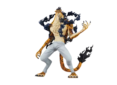 BANDAI "Ichiban Kuji" -One Piece Future Island Egghead- D Prize Rob Lucci Awakening Form MASTERLISE EXPIECE