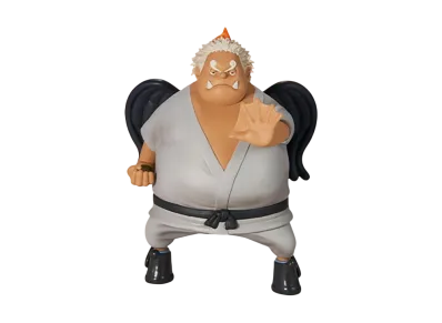 BANDAI "Ichiban Kuji" -One Piece Future Island Egghead- G Prize Seraphim Mini Figure S-Shark