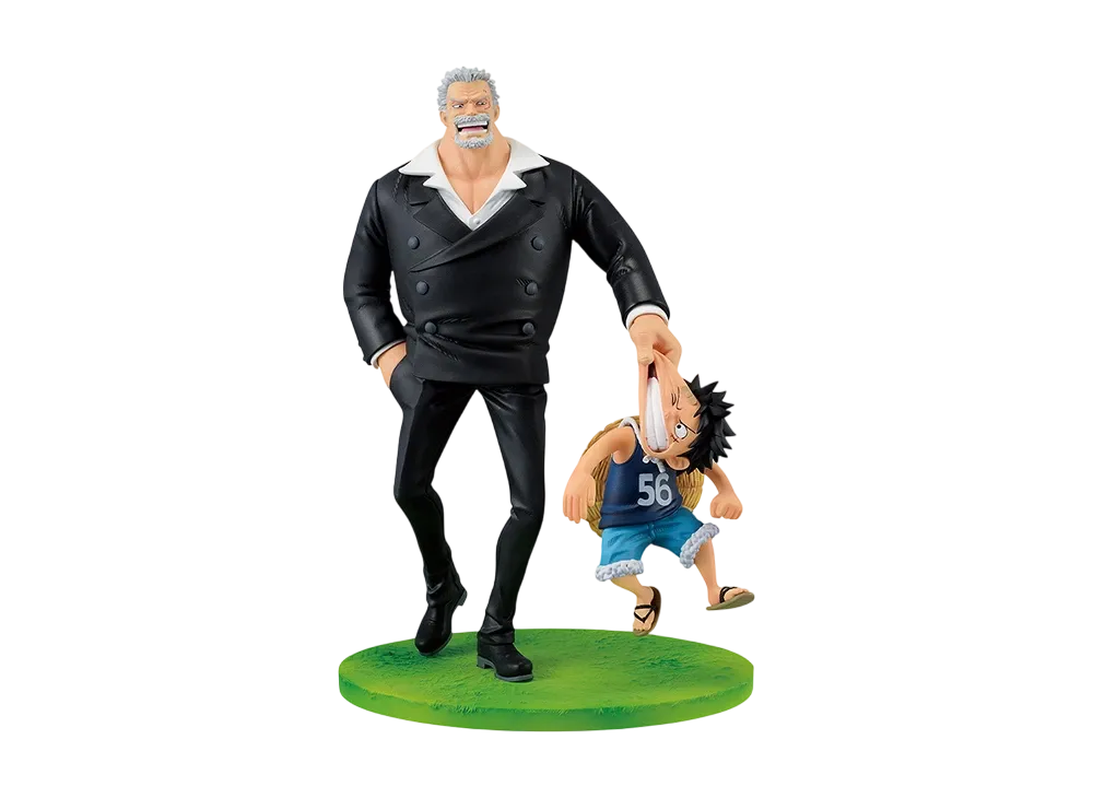 BANDAI "Ichiban Kuji" -One Piece ROAD TO DAWN-Trajectory to Adventure-- B Prize Revible Moment-Monkey D. Luffy & Monkey D. Garp-