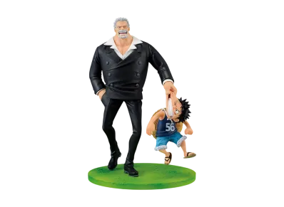BANDAI "Ichiban Kuji" -One Piece ROAD TO DAWN-Trajectory to Adventure-- B Prize Revible Moment-Monkey D. Luffy & Monkey D. Garp-