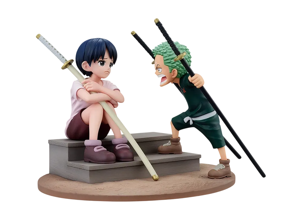 BANDAI "Ichiban Kuji" -One Piece ROAD TO DAWN-Trajectory to Adventure-- C Prize Revible Moment-Roronoa Zoro & Kuina-