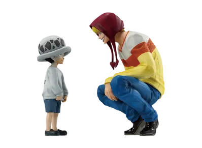 BANDAI "Ichiban Kuji" -One Piece The Unbreakable Law- Last One Prize Law & Corazon MASTERLISE