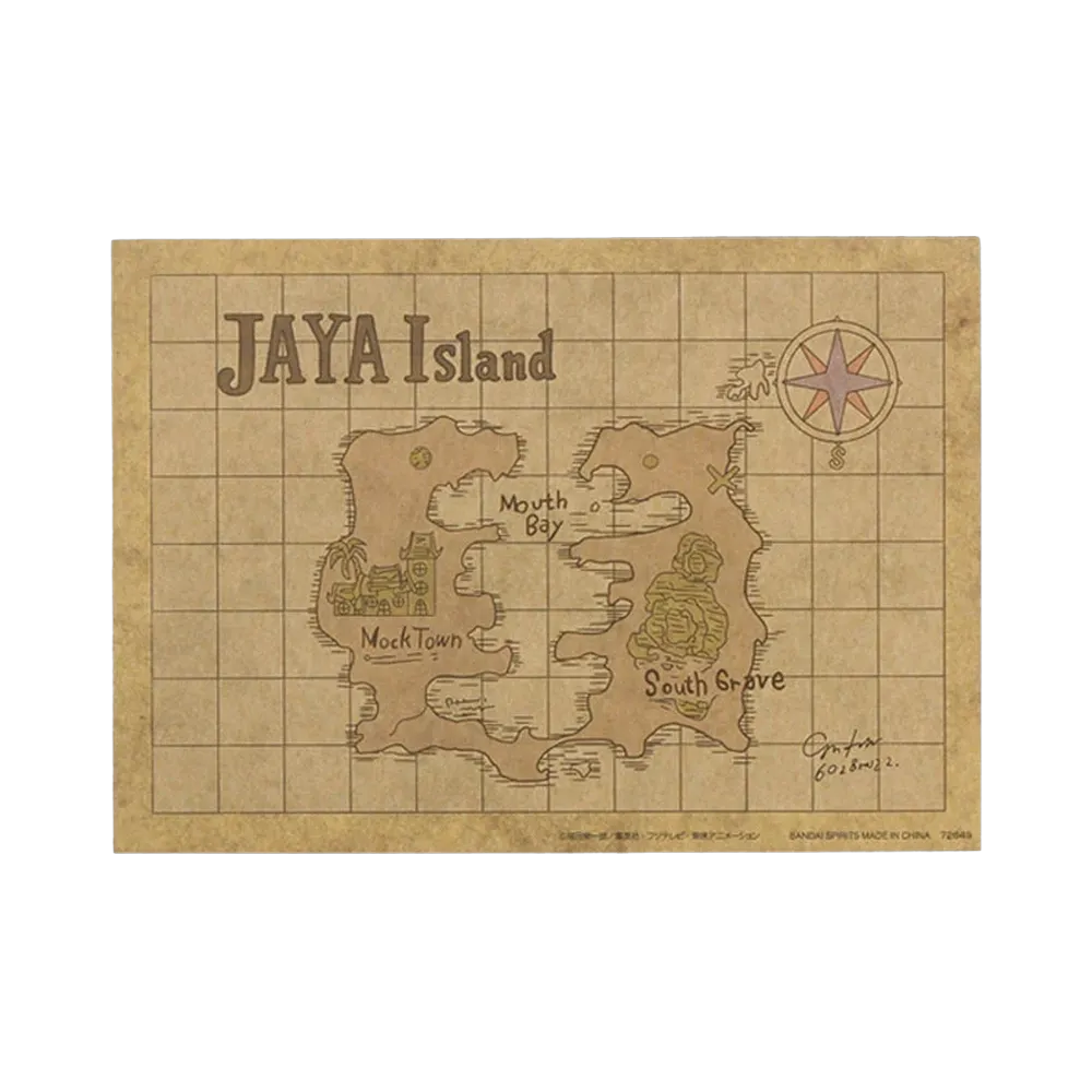 BANDAI "Ichiban Kuji" -ONE PIECE - Island Song (Love Song) Played in the Sky -- G Prize Map of Jaya - MASTERELIVE COLLECTION