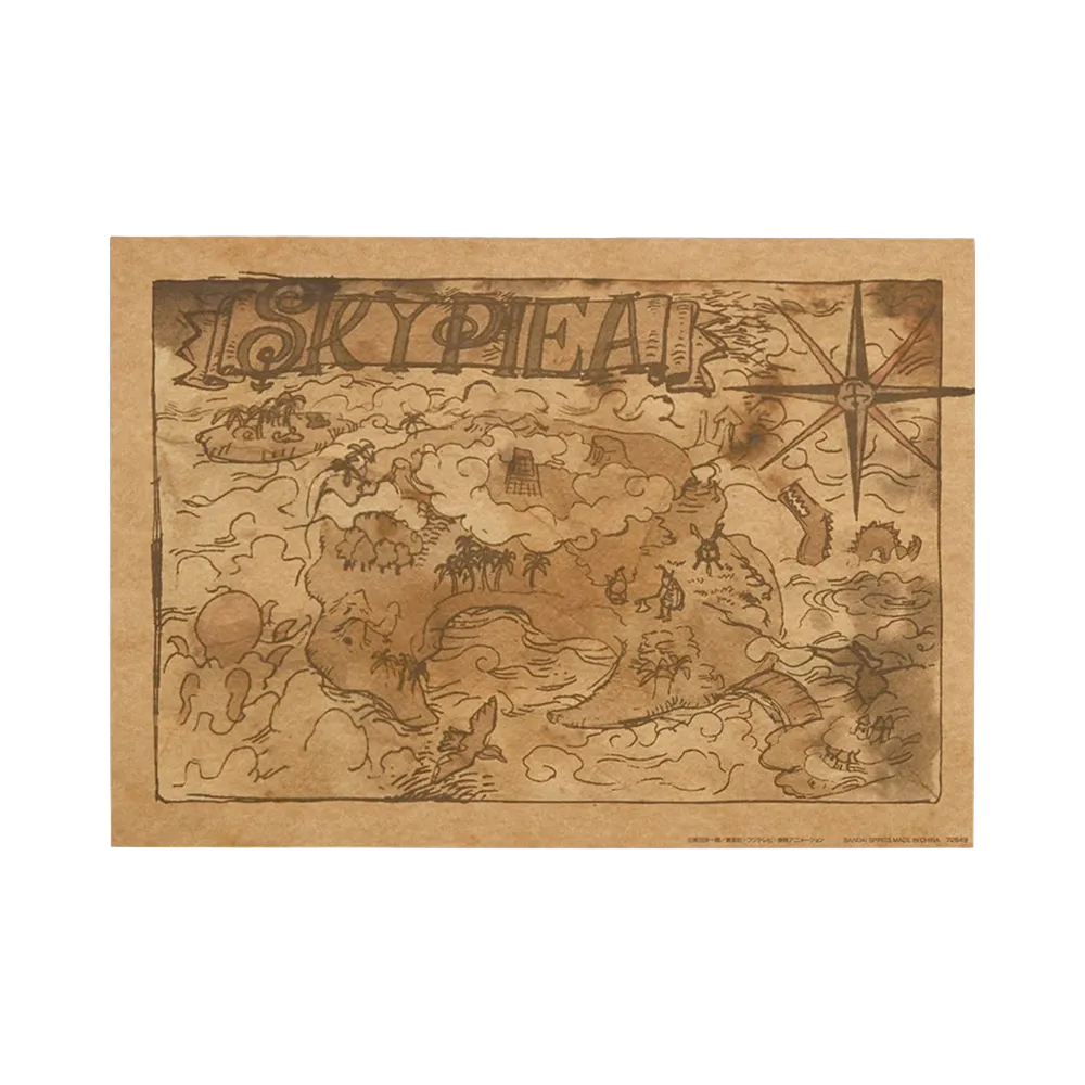 BANDAI "Ichiban Kuji" -ONE PIECE - Island Song (Love Song) Played in the Sky -- G Prize Map of Skypiea - MASTERELIVE COLLECTION