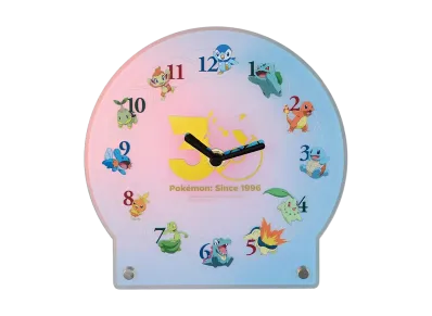BANDAI "Ichiban Kuji" -Pokemon 30th ANNIVERSARY vol.1- A Prize 30th Anniversary Acrylic Clock