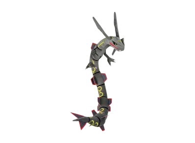 BANDAI "Ichiban Kuji" -Anime Pokemon- A Prize Black Rayquaza Plush