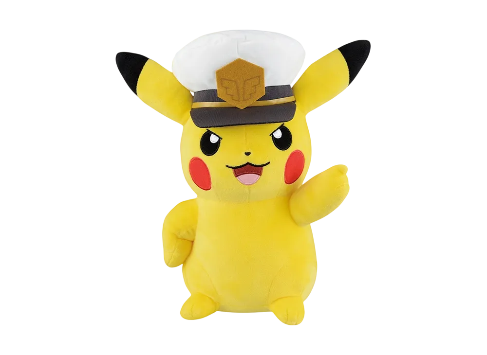 BANDAI "Ichiban Kuji" -Anime Pokemon- Last One Prize Captain Pikachu Plush