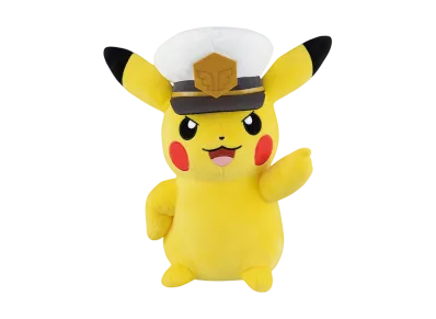 BANDAI "Ichiban Kuji" -Anime Pokemon- Last One Prize Captain Pikachu Plush