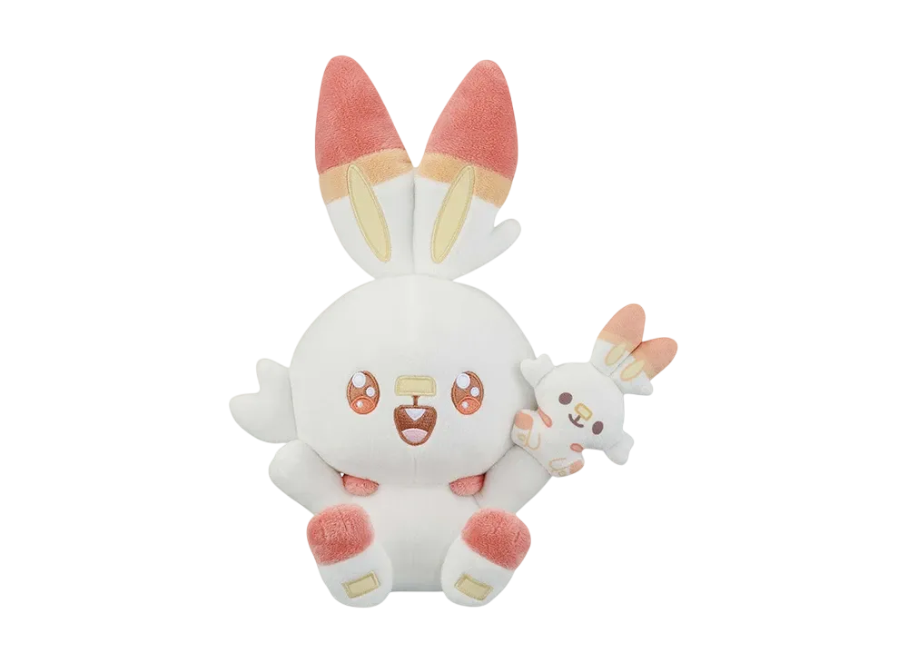 BANDAI "Ichiban Kuji" -Poke Peace ~"PEACE" moment~- C Prize Scorbunny Plush