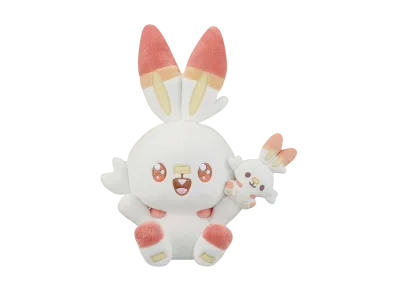 BANDAI "Ichiban Kuji" -Poke Peace ~"PEACE" moment~- C Prize Scorbunny Plush