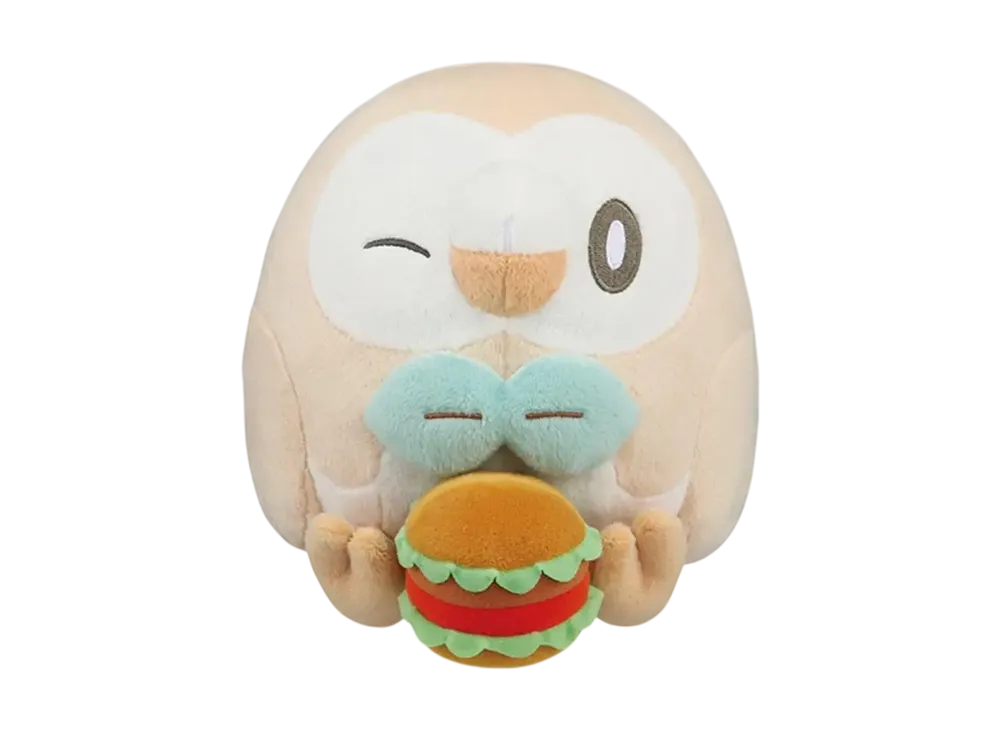 BANDAI "Ichiban Kuji" -Poke Pieces ~Welcome to the PEACE Diner~- C Prize Rowlet Plush