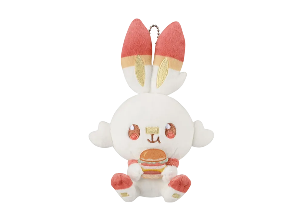 BANDAI "Ichiban Kuji" -Poke Pieces ~Welcome to the PEACE Diner~- F Prize Plush Mascot Scorbunny