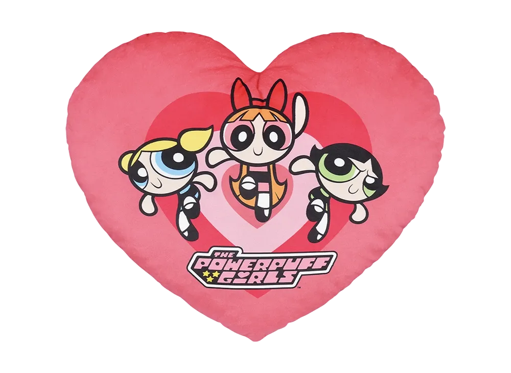 BANDAI "Ichiban Kuji" -Powerpuff Girls- Last One Prize Big Heart Cushion