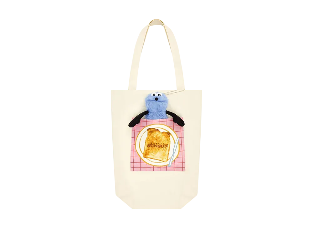 バンダイ【一番くじ】『パペット スンスン』B賞 ぬいぐるみ付トート