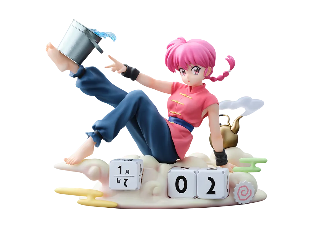 BANDAI "Ichiban Kuji" -TV Anime "Ranma 1/2" 2nd Edition- A Prize Ranma Perpetual Calendar Figure