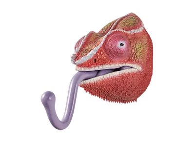 BANDAI "Ichiban Kuji" -Reptiles & Amphibians ~Tiny Friends~ vol.2- E Prize Reptiles Head Magnet Chameleon