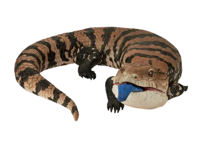 BANDAI "Ichiban Kuji" -Reptiles & Amphibians ~Tiny Friends~ vol.2- Last One Prize Last Prize: Blue Tongue Skink Figure