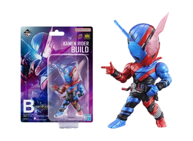 BANDAI "Ichiban Kuji" -Kamen Rider Build ~Building a New World~- B Prize BLISTERED MUSEUM Kamen Rider Build Rabbit Tank Form