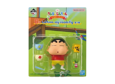 BANDAI "Ichiban Kuji" -Crayon Shin-chan ~I'm Full~- B Prize Shin-chan my room fig