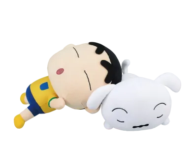 BANDAI "Ichiban Kuji" -Crayon Shin-chan ~ Hohoi! Let's go out with Ola! ~- Last One Prize Shin-chan and Shiro Rest Together Plush