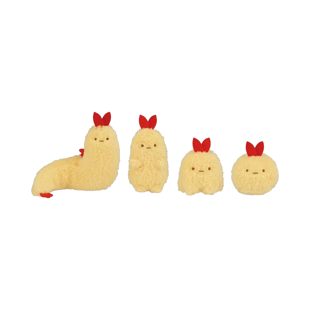 BANDAI "Ichiban Kuji" -Sumikko Gurashi ~What if Sumikko evolved?~- B Prize Plush Evolution Set (Fried Shrimp Tail)