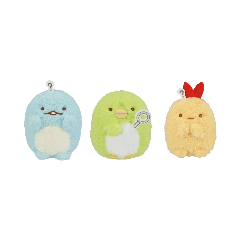 BANDAI "Ichiban Kuji" -Sumikko Gurashi ~What if Sumikko evolved?~- C Prize Plush toy set (lizard, penguin?, fried shrimp)