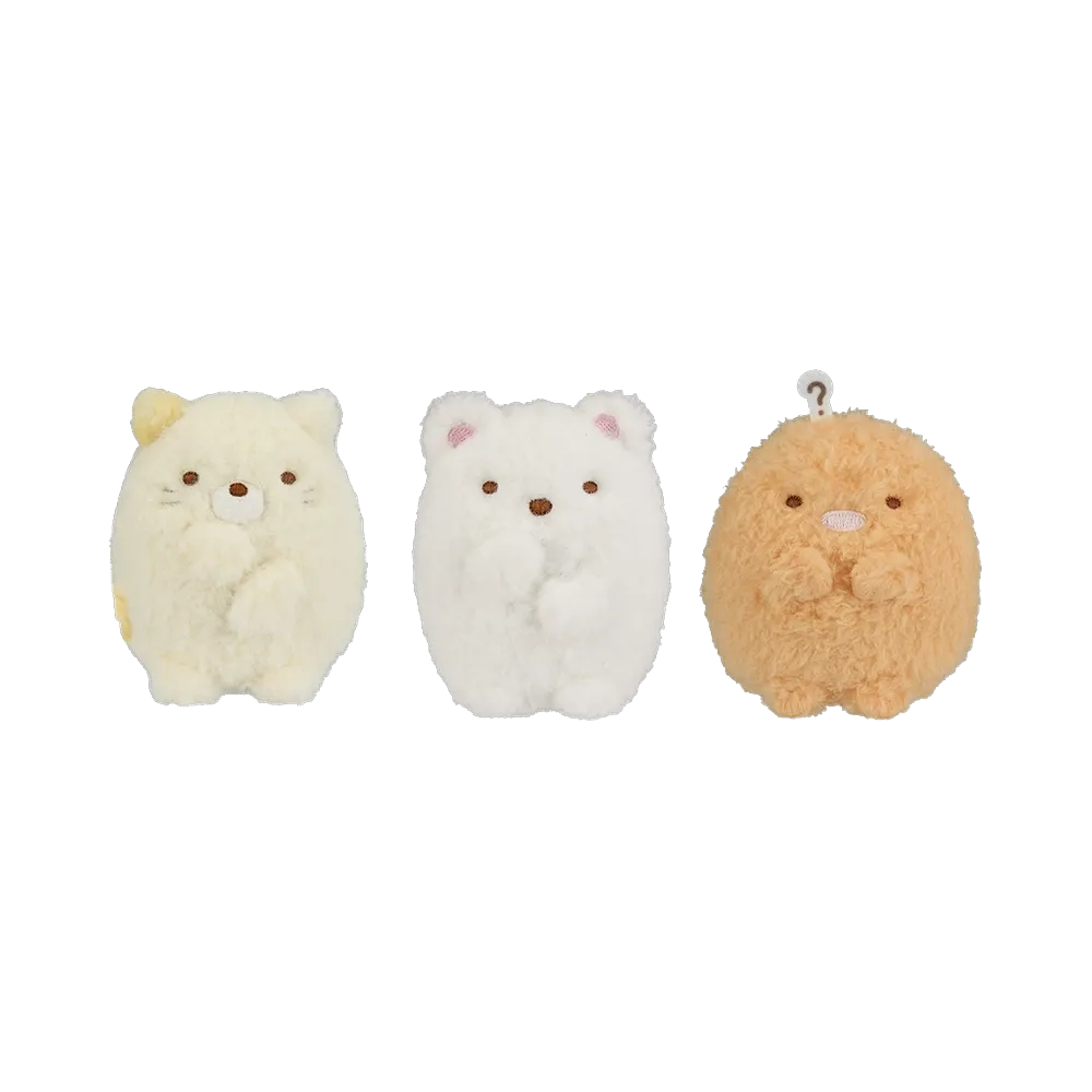 BANDAI "Ichiban Kuji" -Sumikko Gurashi ~What if Sumikko evolved?~- C Prize Plush toy set (cat, polar bear, tonkatsu)