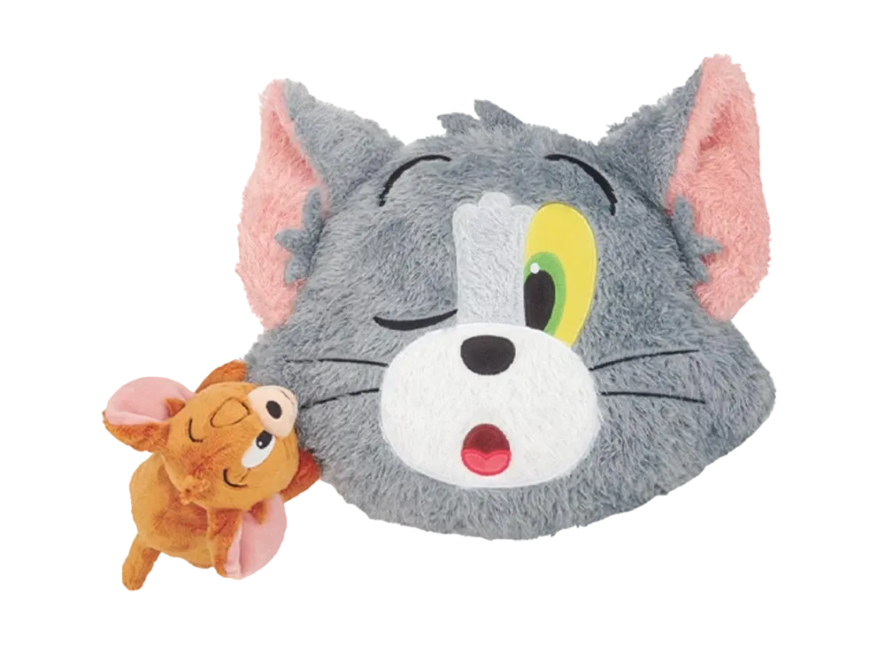 BANDAI "Ichiban Kuji" -Tom and Jerry Yummy Funny House!- Last One Prize TOM and JERRY Jump on Plush Last One ver.