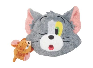 BANDAI "Ichiban Kuji" -Tom and Jerry Yummy Funny House!- Last One Prize TOM and JERRY Jump on Plush Last One ver.