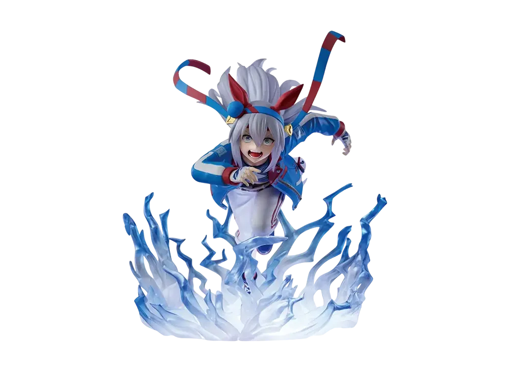 BANDAI "Ichiban Kuji" -Anime "Uma Musume Cinderella Gray" Ash Monster vs White Lightning- C Prize Tamamo Cross White Lightning "Awakening" Figure 1/7 Gracemaster