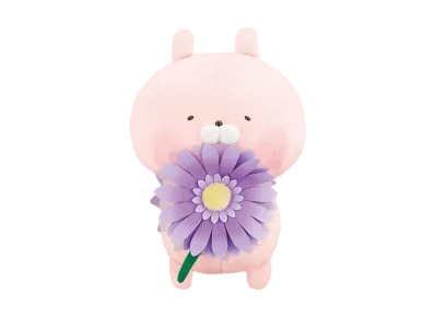 BANDAI "Ichiban Kuji" -Usamaru ~10th anniversary party~- B Prize Usamaru Flower Plush