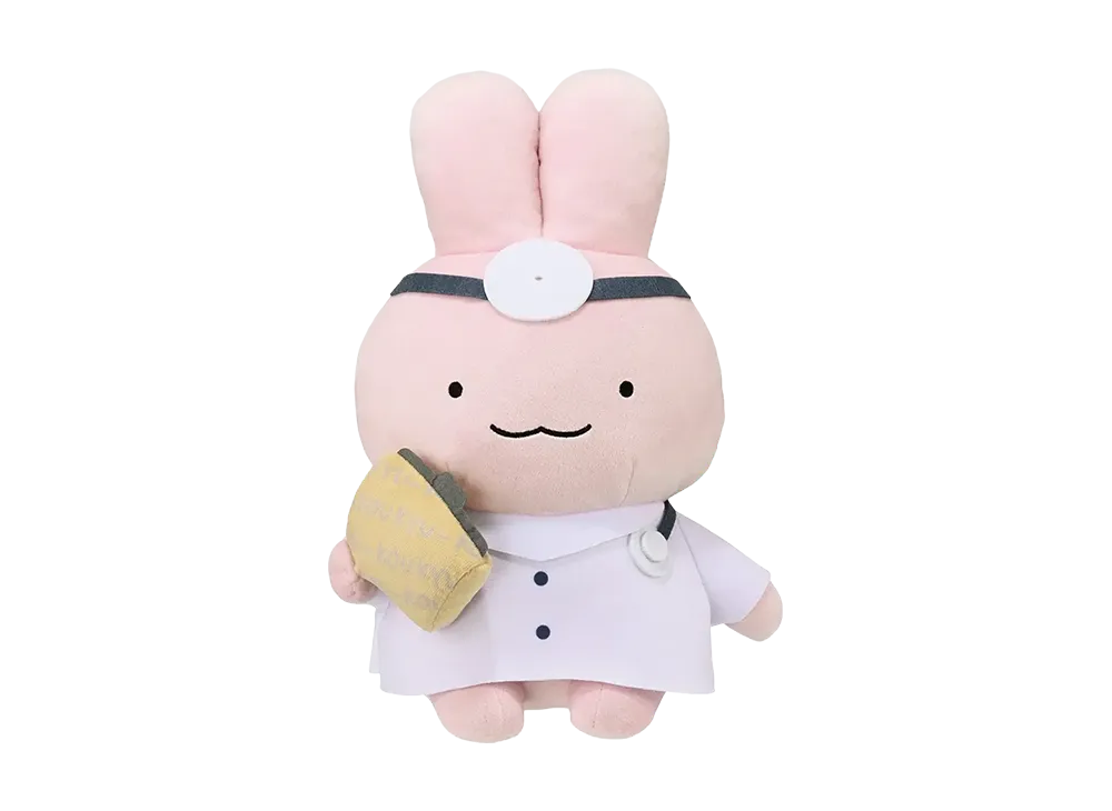 BANDAI "Ichiban Kuji" -White Tiger and Black Tiger ~Party for Everyone~- Last One Prize I have money - Rabbit Teacher Plush