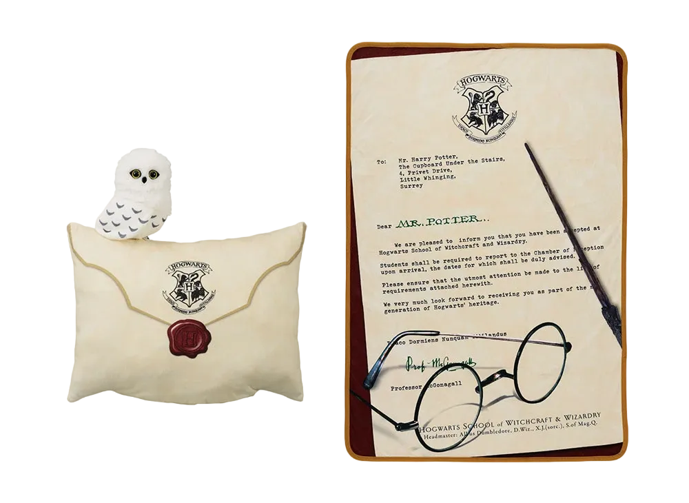 BANDAI "Ichiban Kuji" -WIZARDING WORLD Series 2 (Harry Potter)- Last One Prize Admission Card Blanket in Cushion