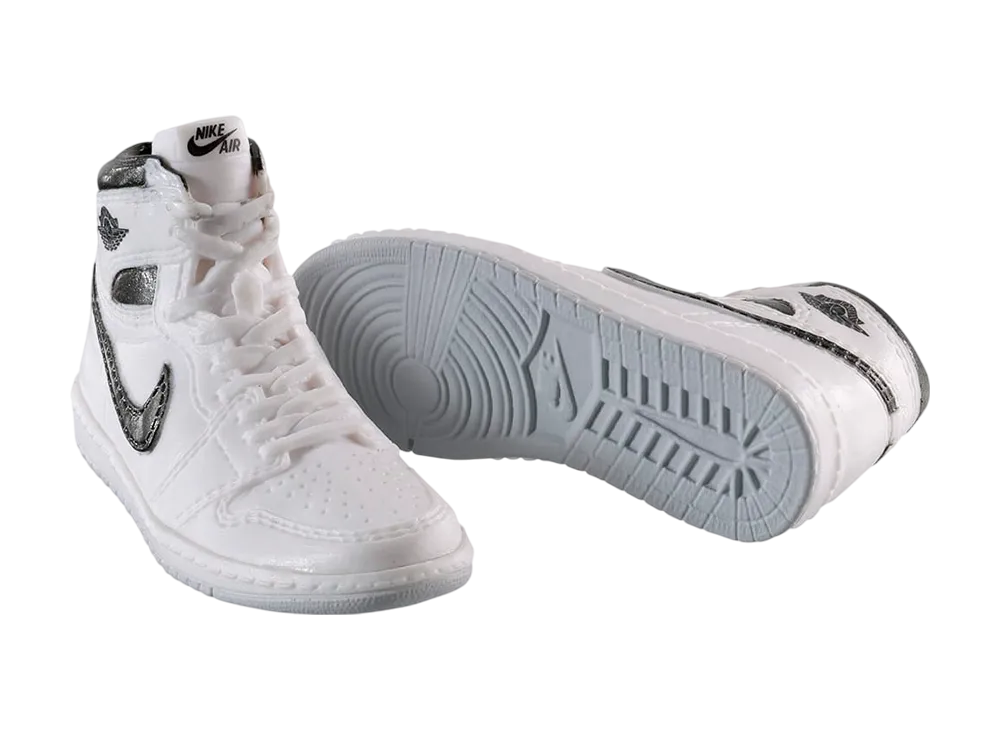 BANDAI NIKE Air Jordan 1 High 85 MINIATURE COLLECTION Metallic Black (White/Met Black)