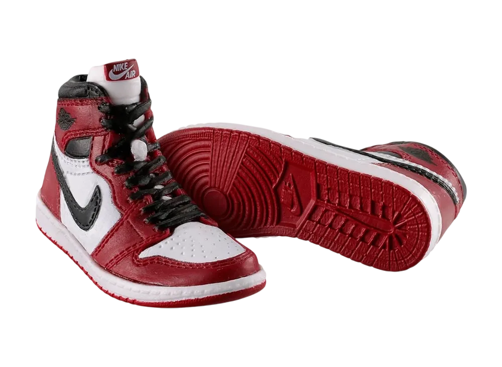 BANDAI NIKE Air Jordan 1 High 85 MINIATURE COLLECTION Chicago (White/Black/Red)