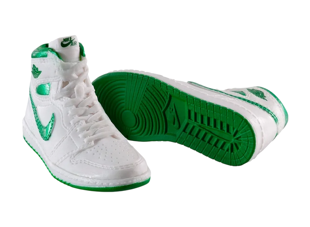 BANDAI NIKE Air Jordan 1 High 85 MINIATURE COLLECTION Metallic Green (White/Met Green)