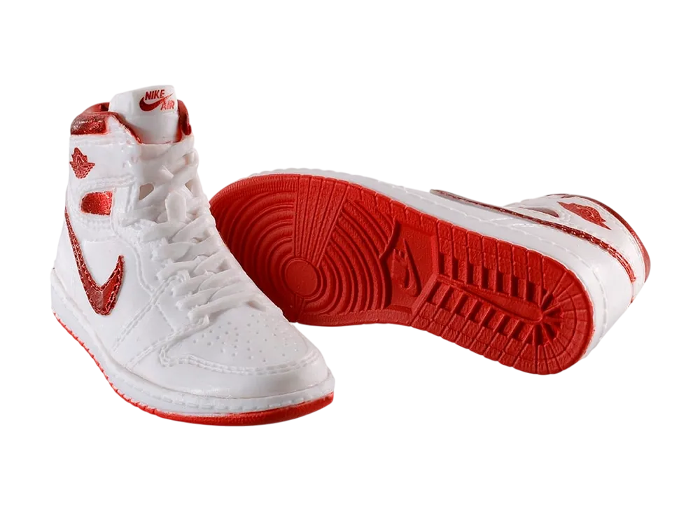 BANDAI NIKE Air Jordan 1 High 85 MINIATURE COLLECTION Metallic Red (White/Met Red)