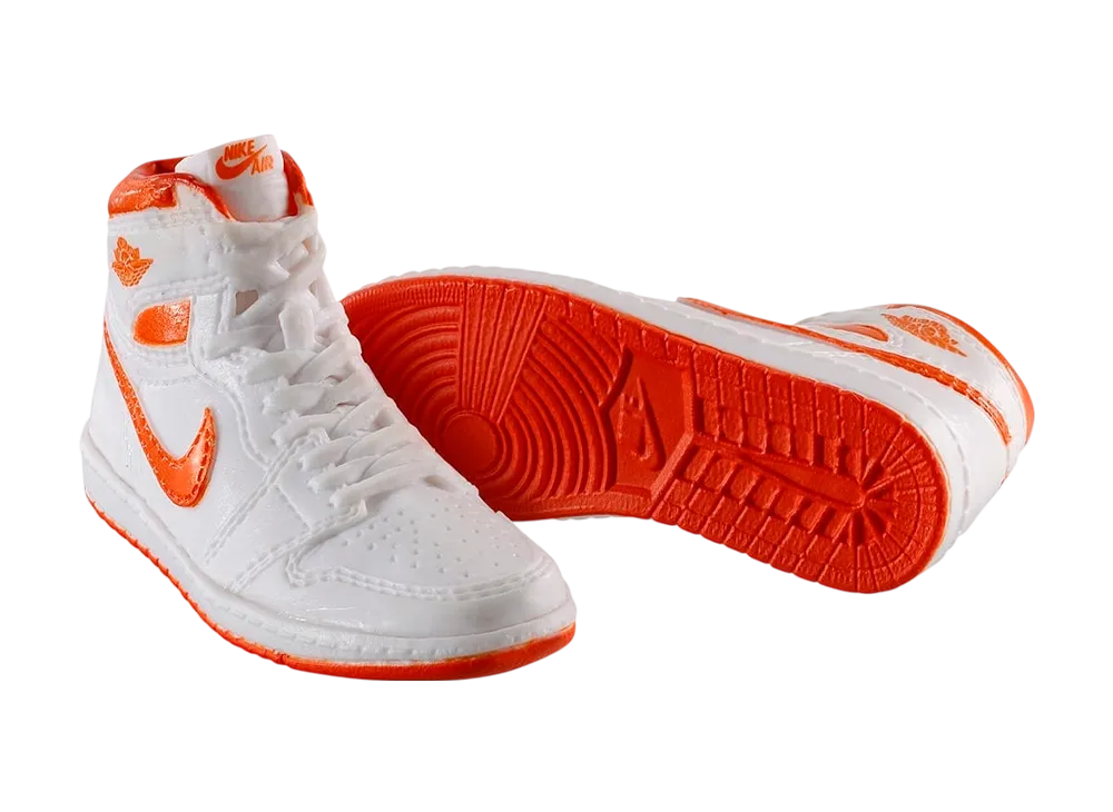 BANDAI NIKE Air Jordan 1 High 85 MINIATURE COLLECTION Metallic Orange (White/Met Orange)
