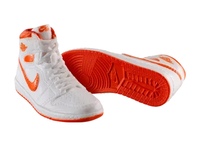 BANDAI NIKE Air Jordan 1 High 85 MINIATURE COLLECTION Metallic Orange (White/Met Orange)