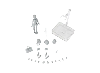 BANDAI "S.H.Figuarts" -BODY-KUN/BODY-CHAN- BODY-CHAN -School Life- Edition DX SET (Gray Color Ver.)