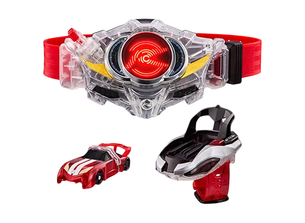 BANDAI "SUPER BEST" -KAMEN RIDER DRIVE- Transformation Belt DX Drive Driver & Shift Bracelet LIMITED CLEAR EDITION