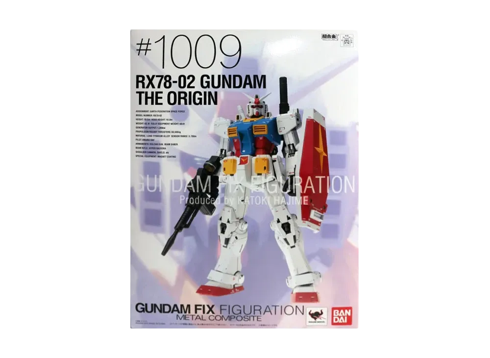BANDAI "GUNDAM FIX FIGURATION METAL COMPOSITE" -Mobile Suit Gundam: The Origin- RX78-02 Gundam THE ORIGIN [Re: PACKAGE]