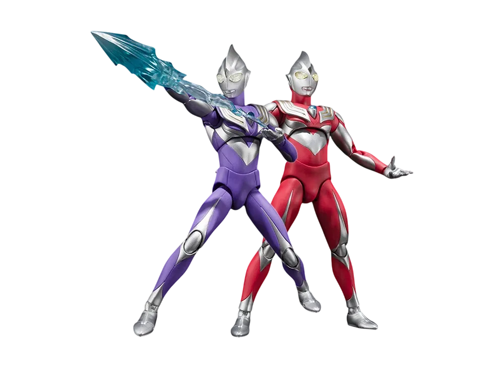 BANDAI "ULTRA-ACT" -Ultraman Tiga- Ultraman Tiga Sky Type & Power Type