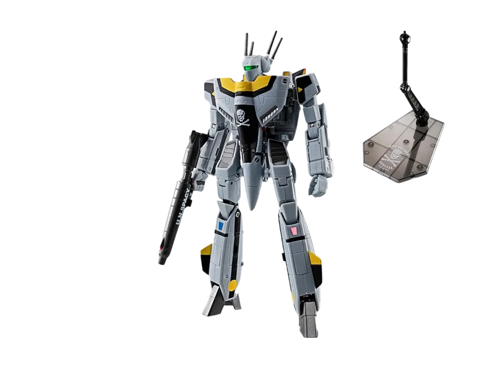 BANDAI "HI-METAL R" -Super Dimension Fortress Macross- VF-1S Strike Valkyrie (Roy Fokker Special) [with soul Nation 2015 holding commemorative TAMASHII STAGE]