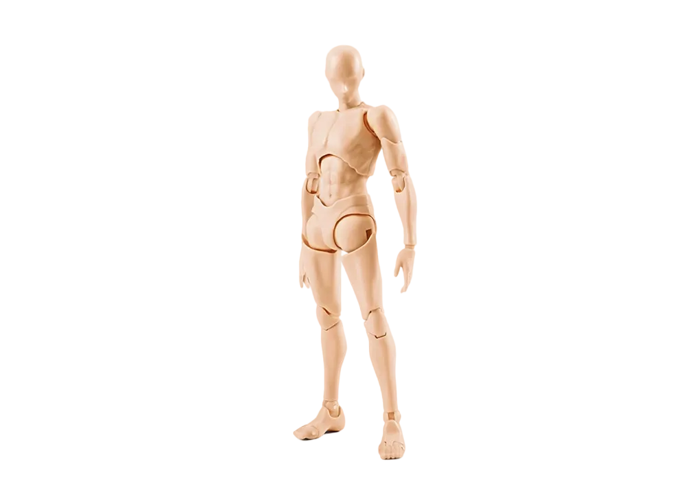 BANDAI "S.H.Figuarts" -BODY-KUN/BODY-CHAN- Body Kun - Rika Takarai - Edition (Pale orange Color Ver.)