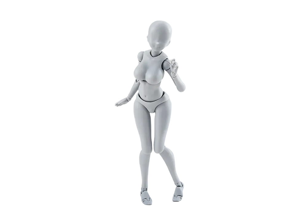 BANDAI "S.H.Figuarts" -BODY-KUN/BODY-CHAN- BODY CHAN -KENTARO YABUKI- WIRE FRAME (Gray Color Ver.)