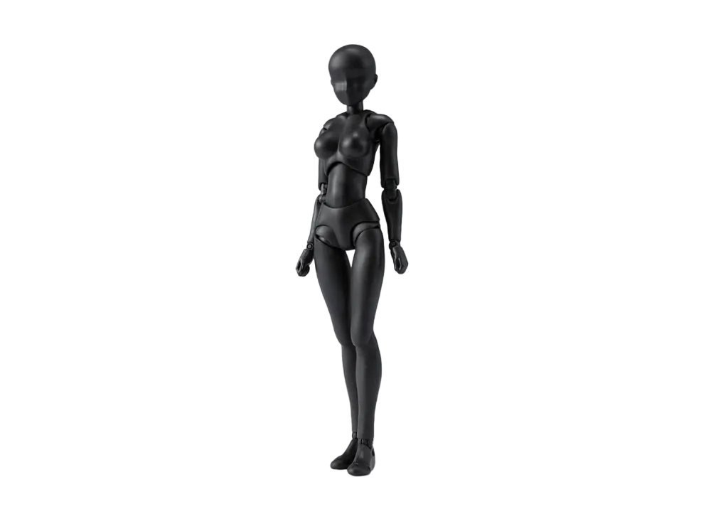 BANDAI "S.H.Figuarts" -BODY-KUN/BODY-CHAN- Body-chan DX SET 2 (Solid black Color Ver.)