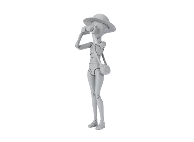 BANDAI "S.H.Figuarts" -BODY-KUN/BODY-CHAN- S.H.Figuarts BODY CHAN -KEN SUGIMORI- Edition (Gray Color Ver.)